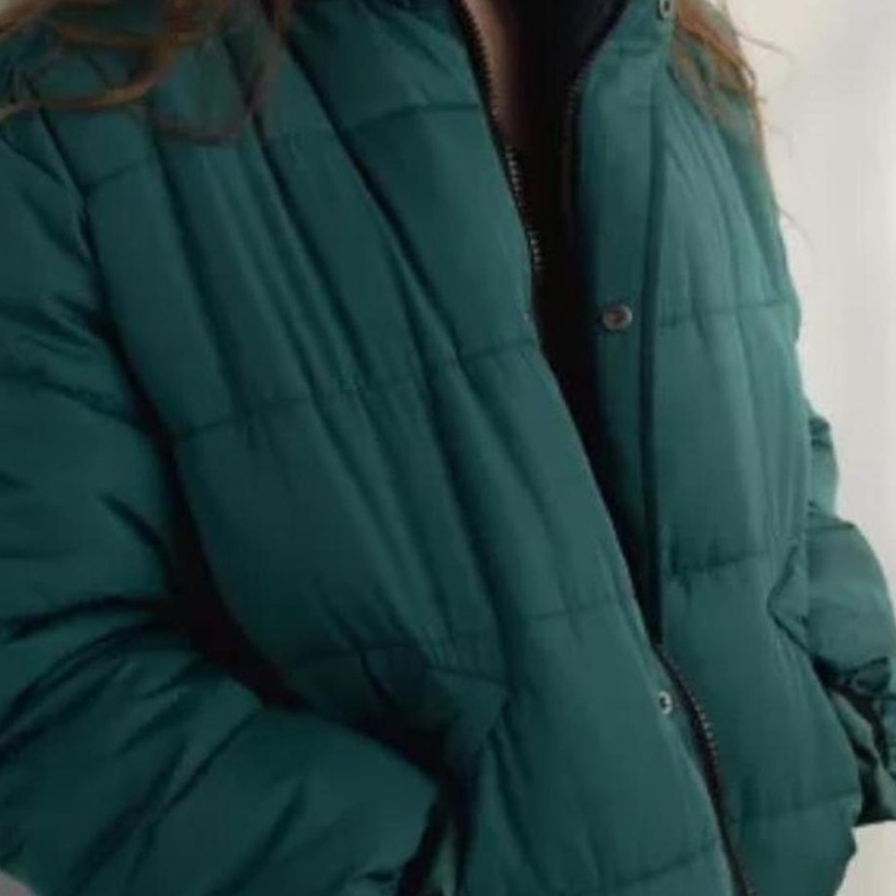 Women's Green Puffer Jacket Urban Outfitters